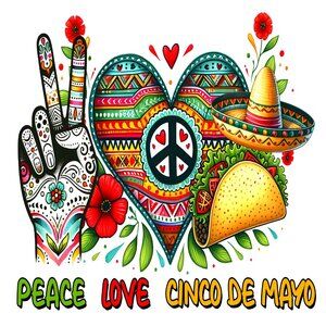 FULL COLOR WOODEN ENGRAVING SOUVENIRS CINCO DE MAYO COD/ALOVA386